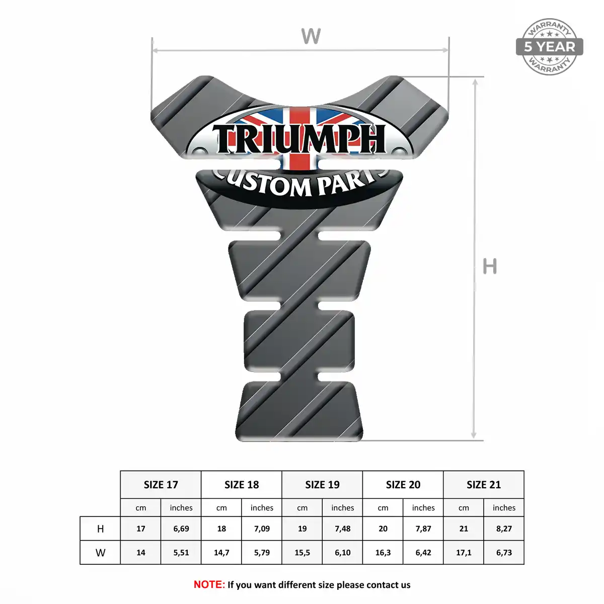 Triumph Tank Knee Pad Superior Craft