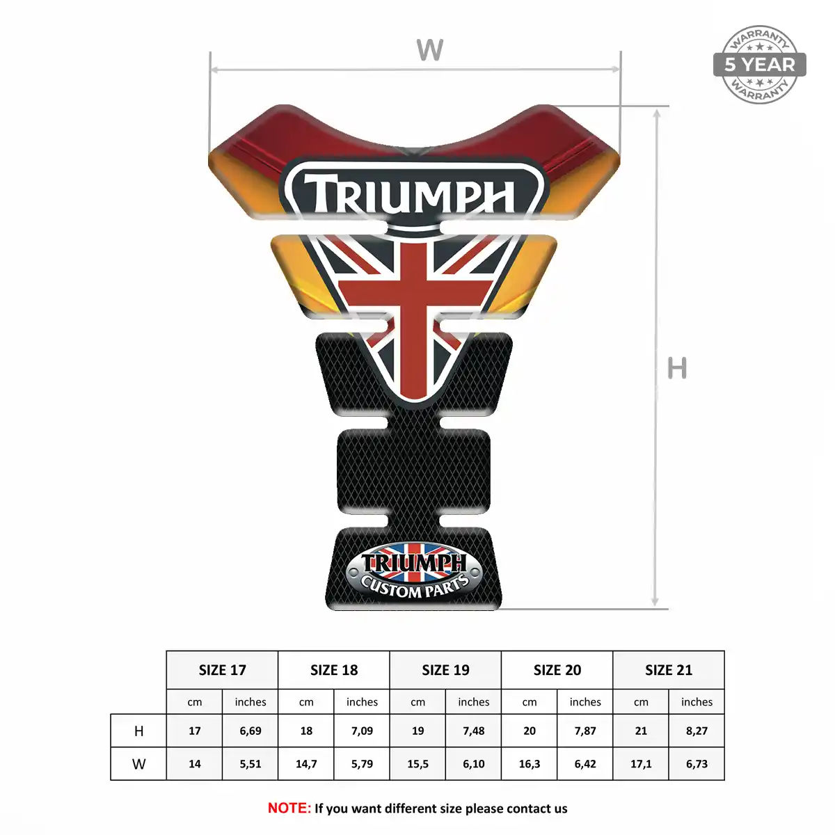 Triumph Tank Pad Fuse Elite Edition