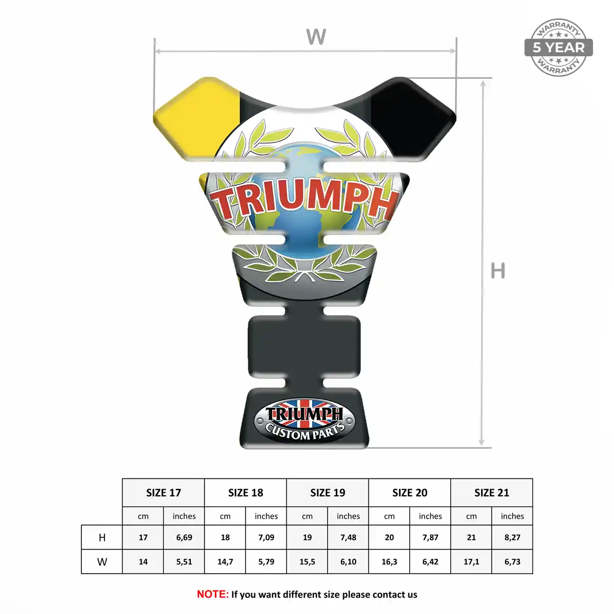 Triumph Tank Pad Fuse Motorbike Elite Edition
