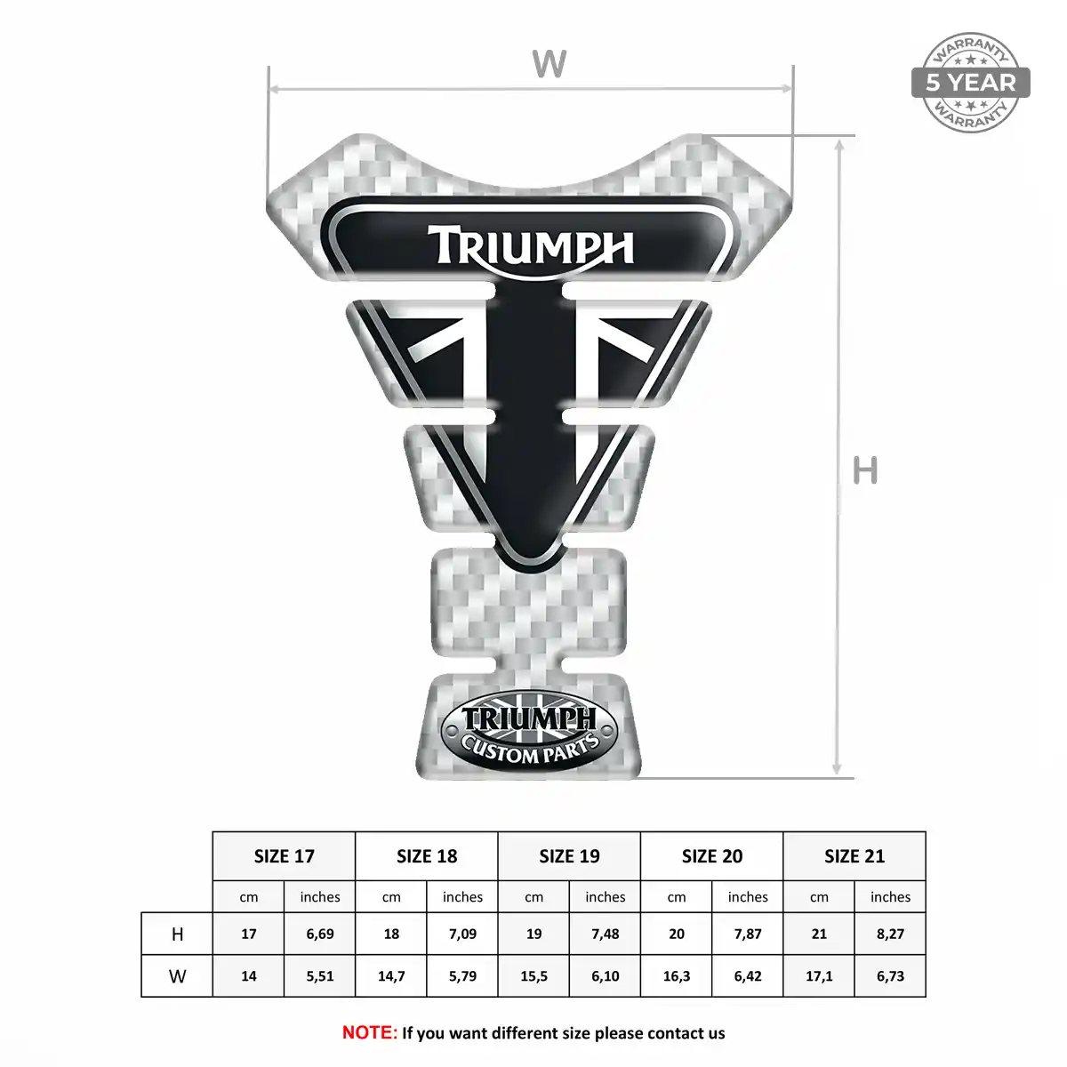 Triumph Tank Pad Fuse Motorbike Refined Design