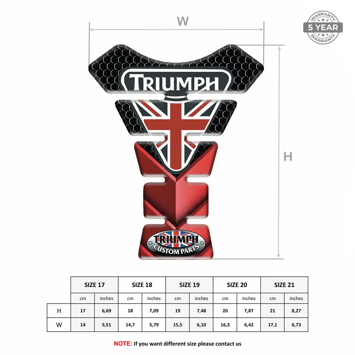 Triumph Tank Pad Fuse Sleek Style