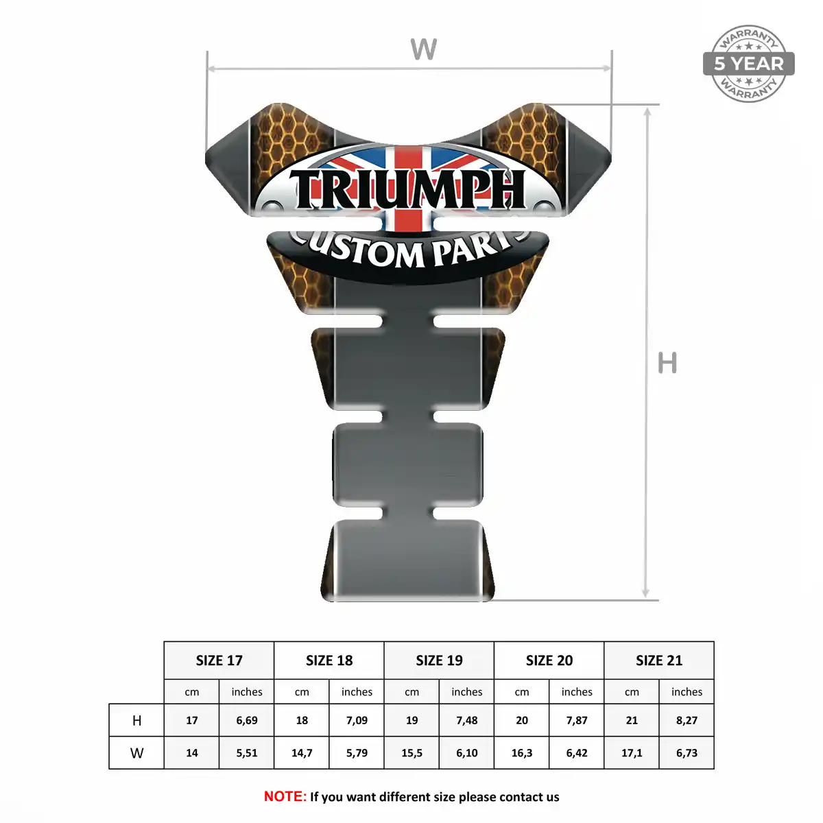 Triumph Tank Pad Guard Deluxe Edition