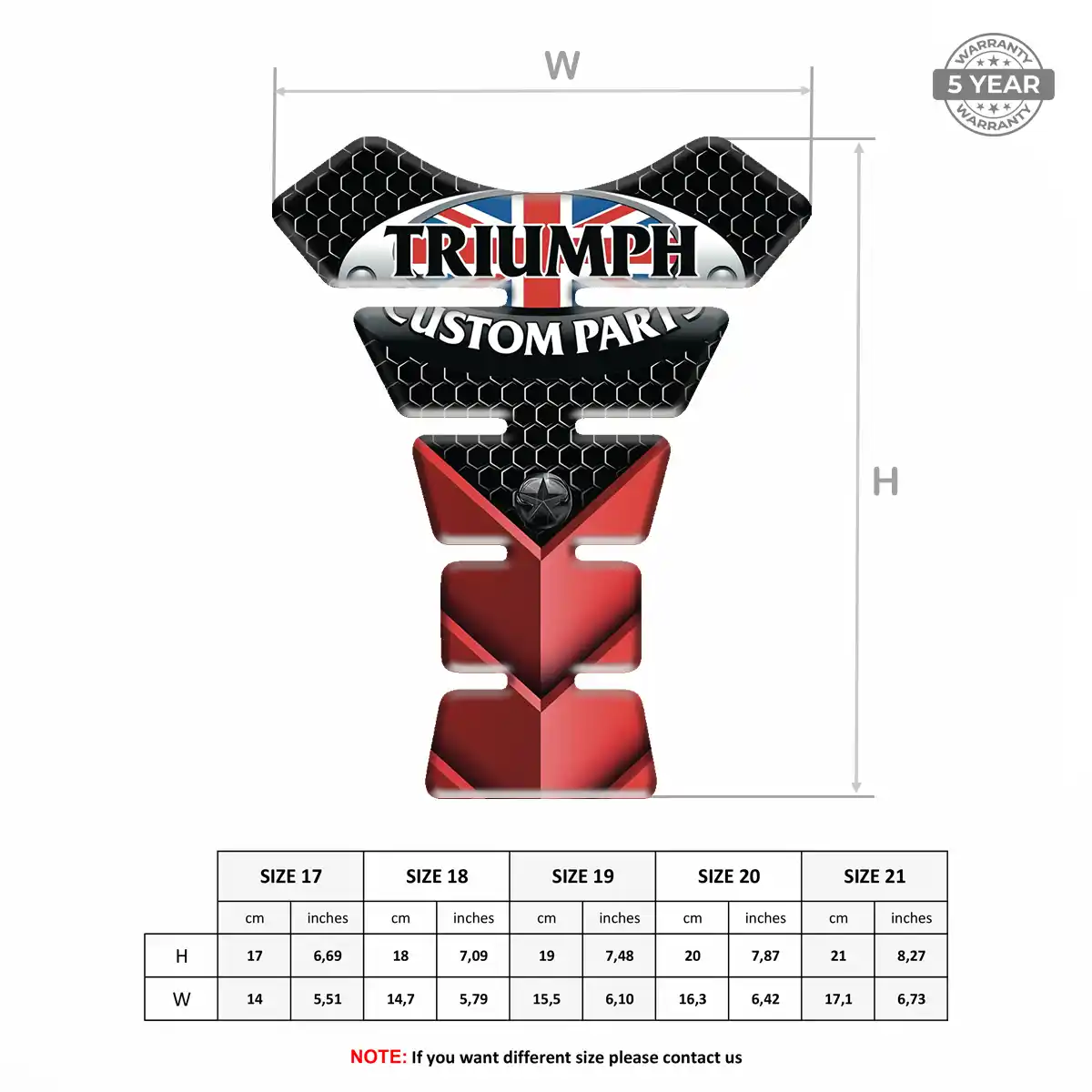 Triumph Tank Pad Guard Signature Grade