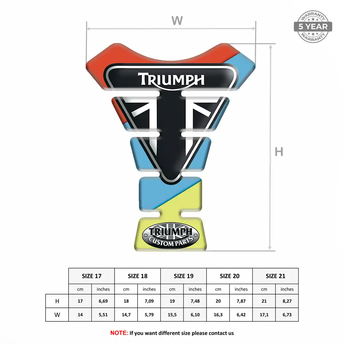 Triumph Tank Pad Guard Superior Craft