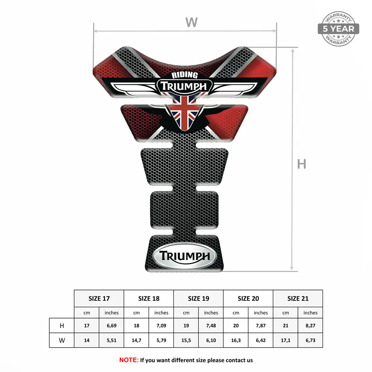Triumph Tank Pad Motorbike Elite Edition