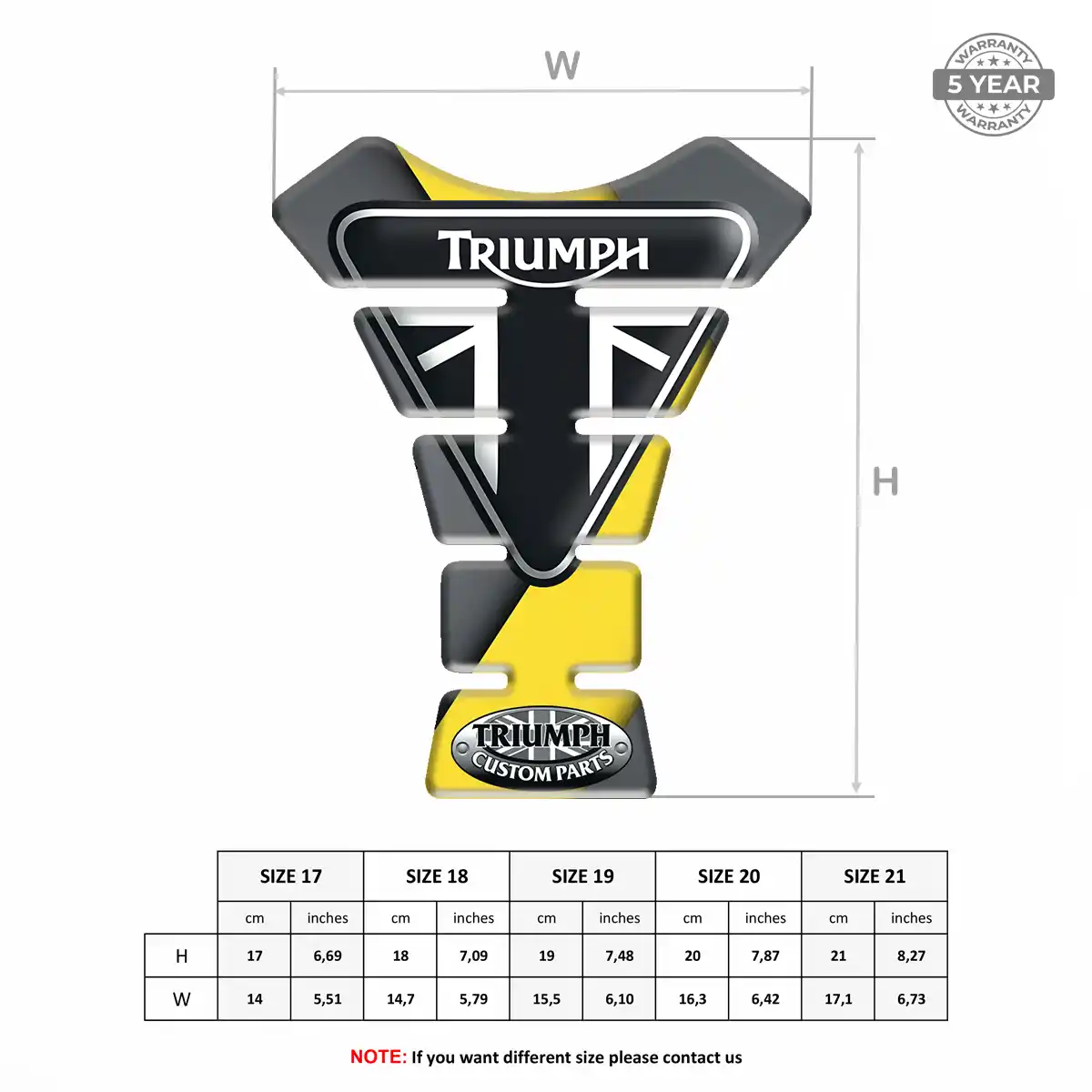 Triumph Tank Pad Motorcycle Elite Edition