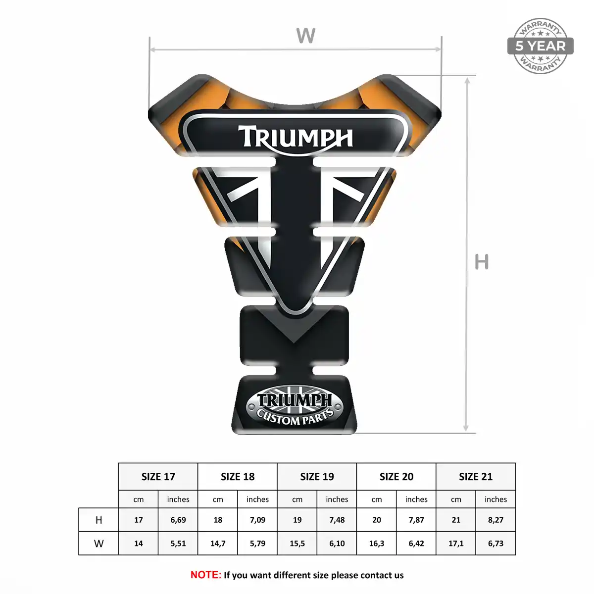 Triumph Tank Pad Motorcycle Exclusive Series
