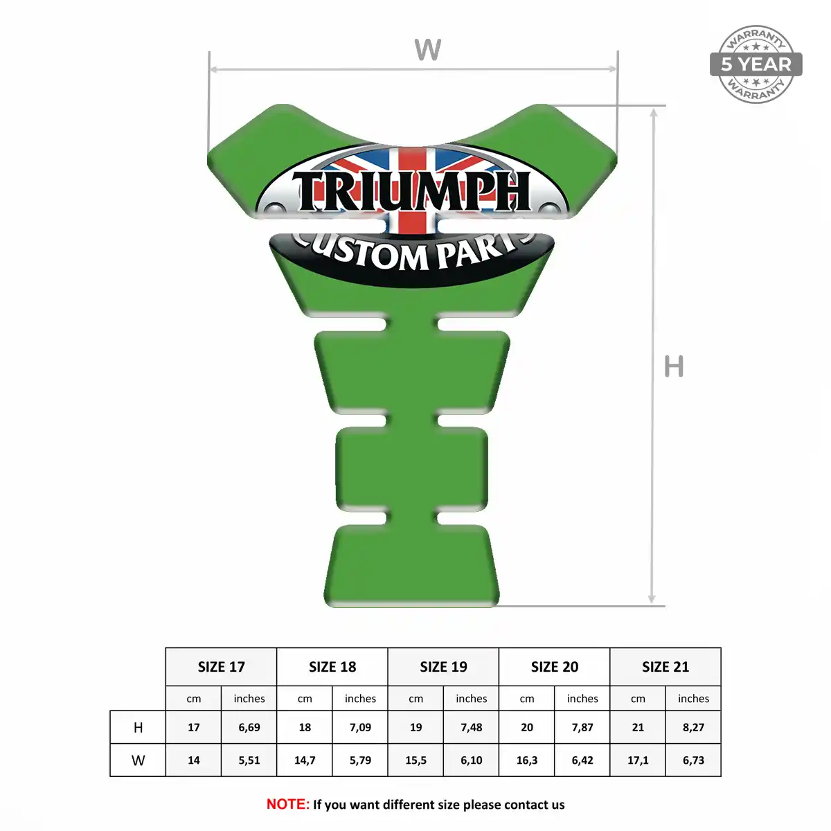 Triumph Tank Pad Motorcycle Superior Craft