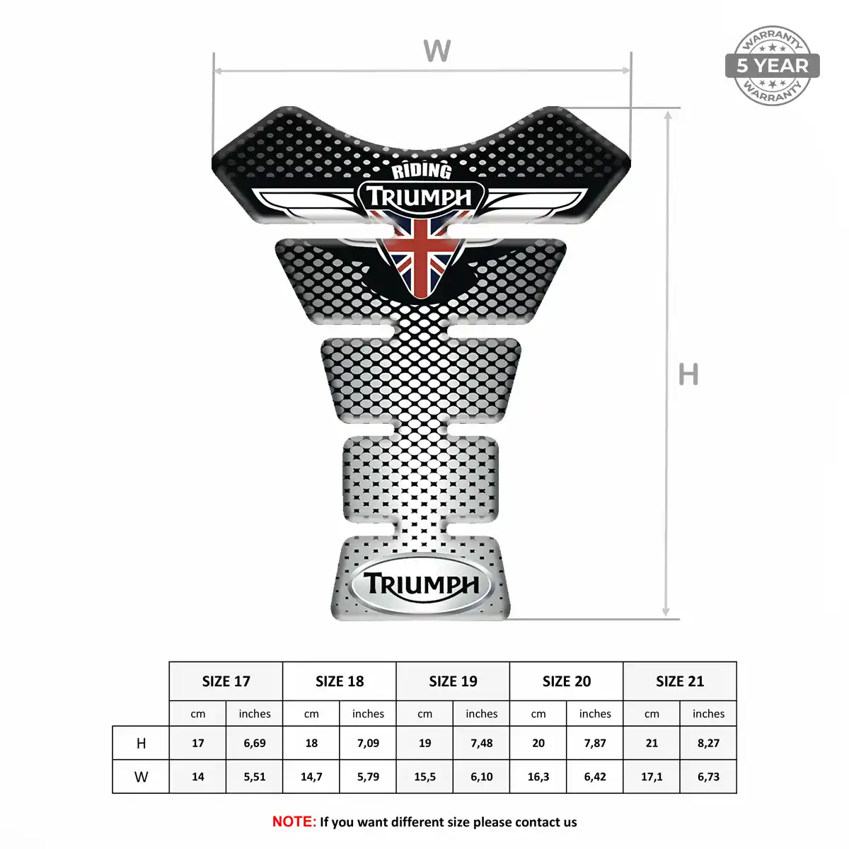 Triumph Tank Pad Prestige Line
