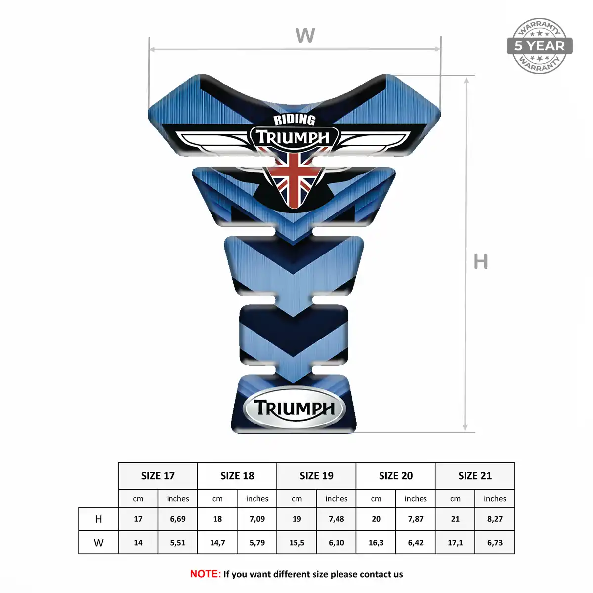 Triumph Tank Pad Prime Quality