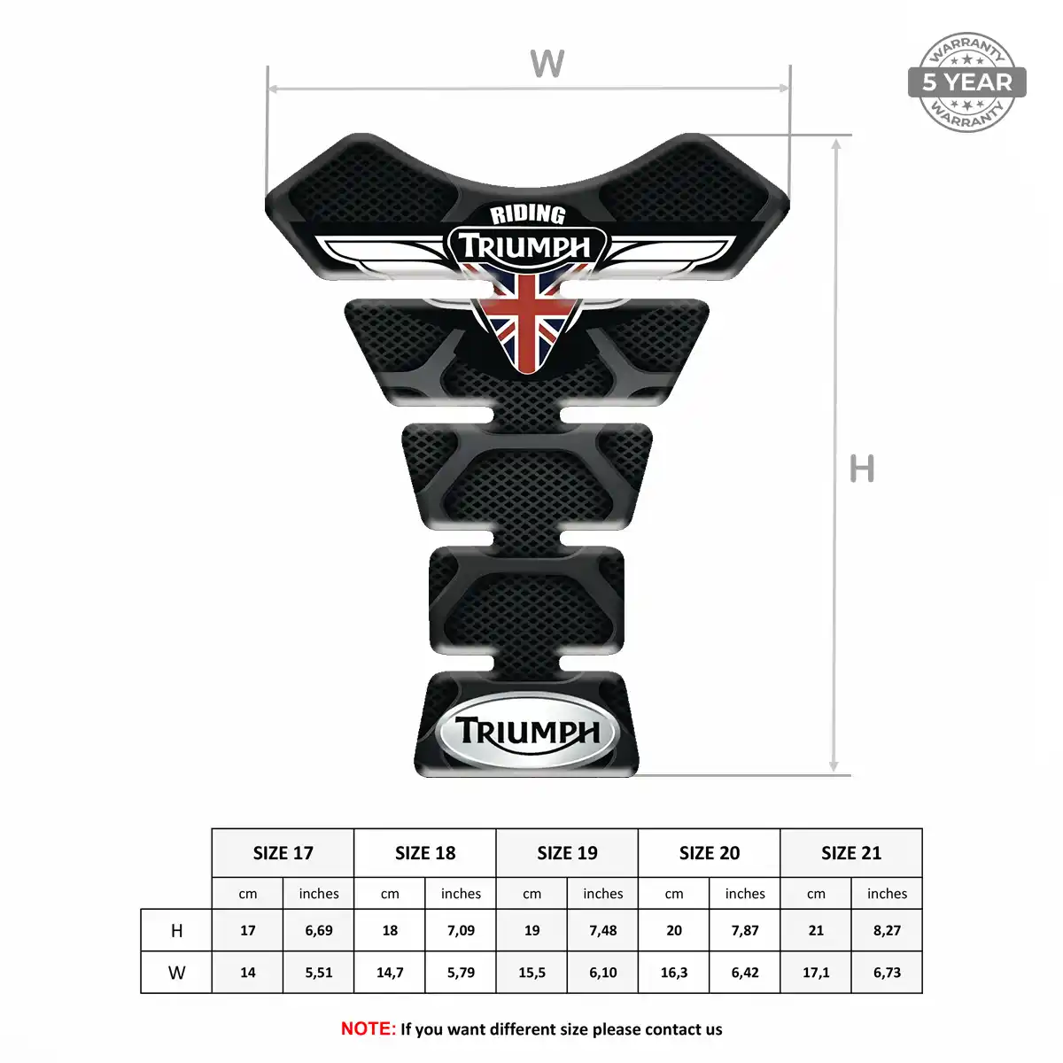 Triumph Tank Pad Protector Deluxe Edition