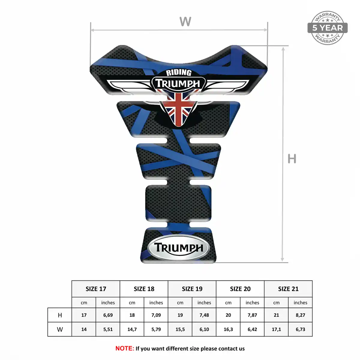 Triumph Tank Pad Protector Refined Design