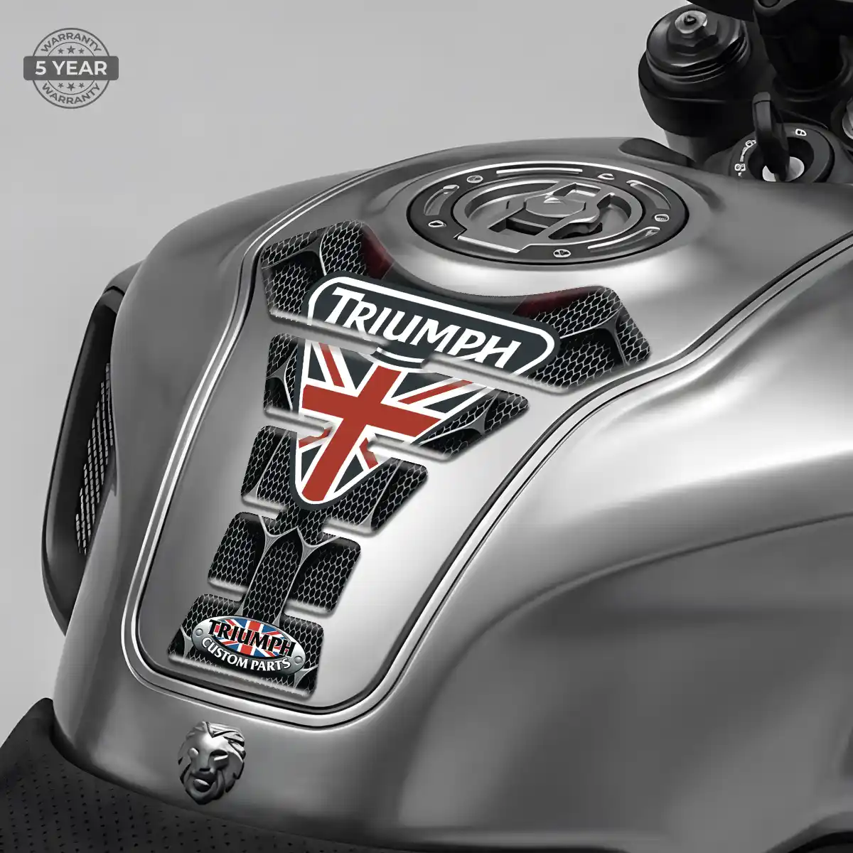 Triumph Tank Pads Fuse Motorbike Refined Design