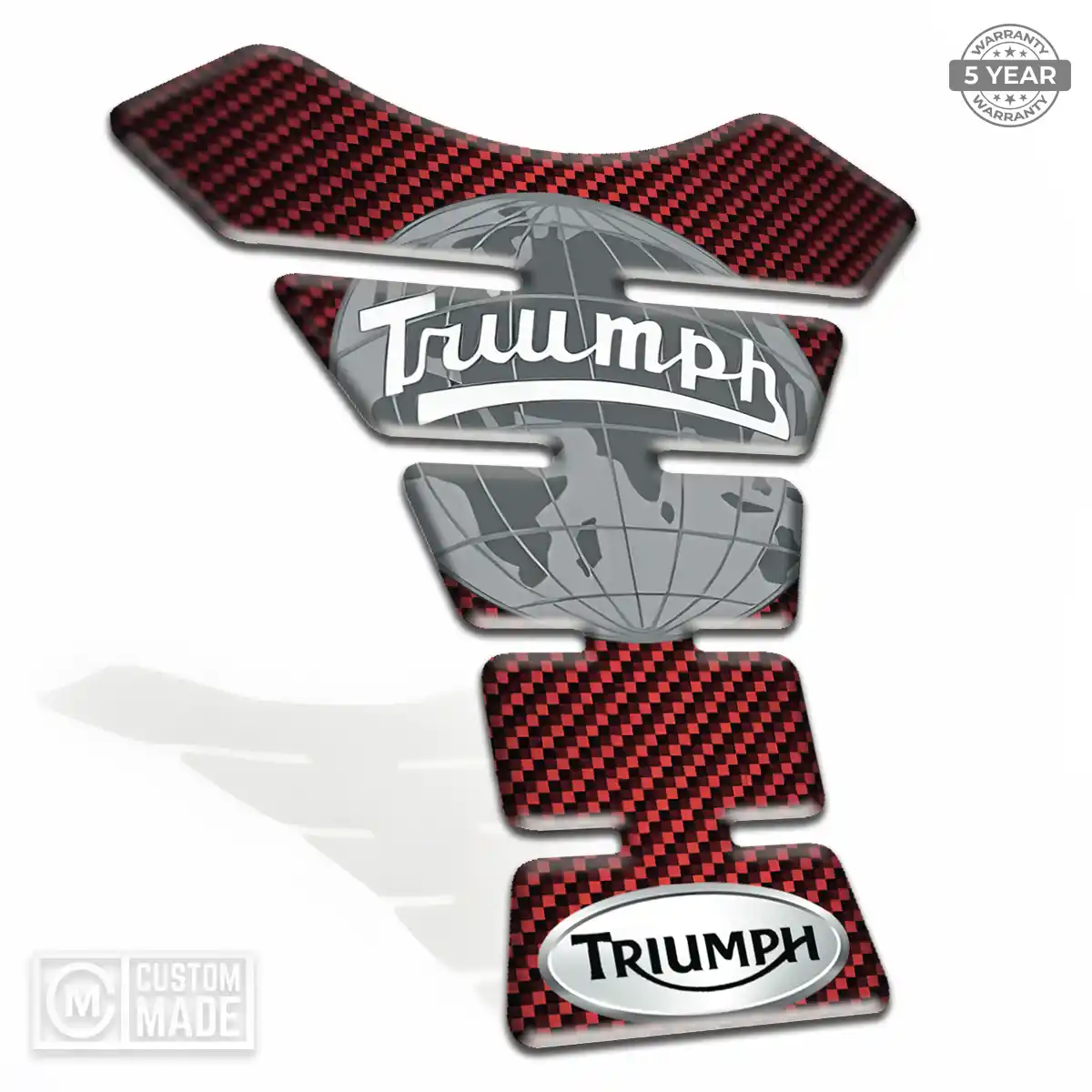 Triumph Tank Pads Fuse Motorbike Sleek Style