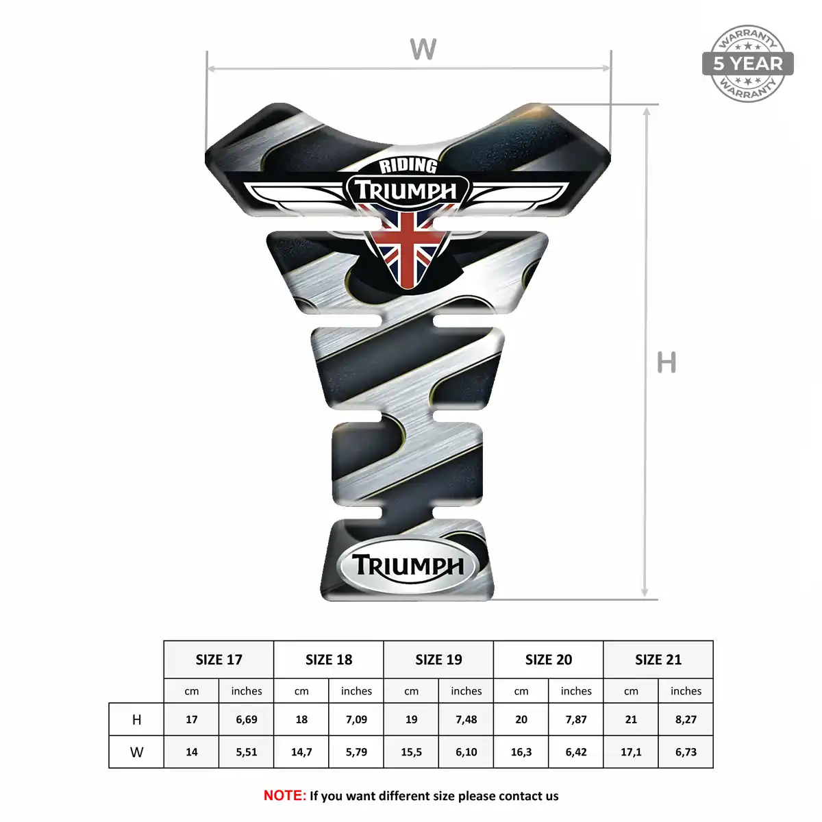 Triumph Tank Pads Fuse Motorcycle Refined Design