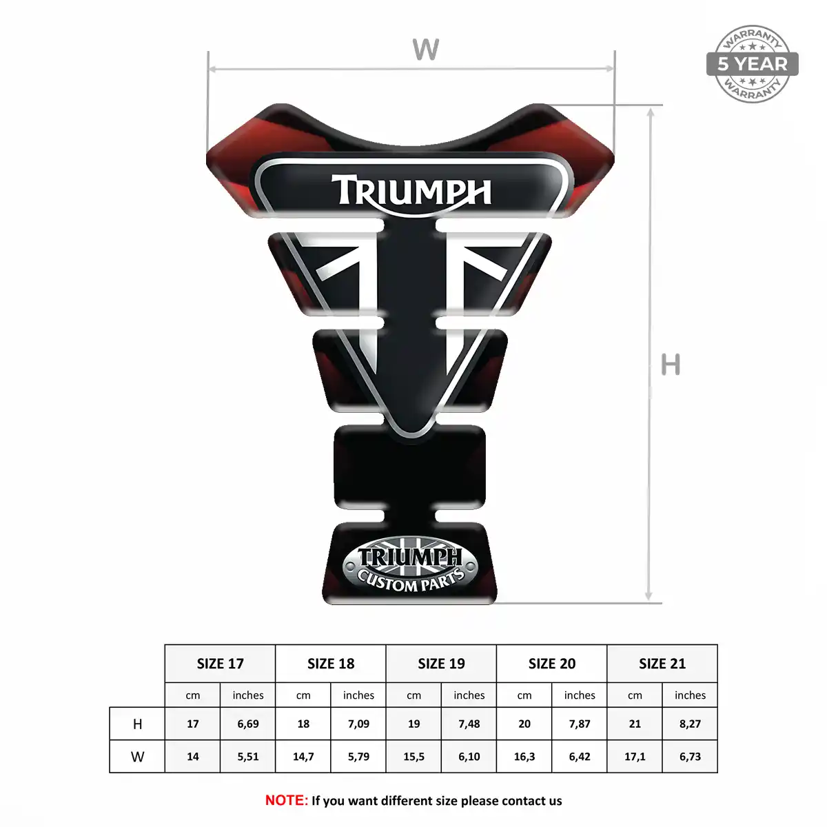 Triumph Tank Pads Fuse Signature Grade