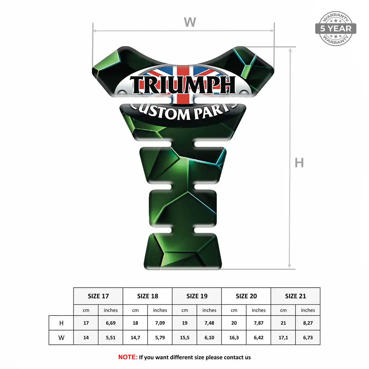 Triumph Tank Pads Fuse Superior Craft