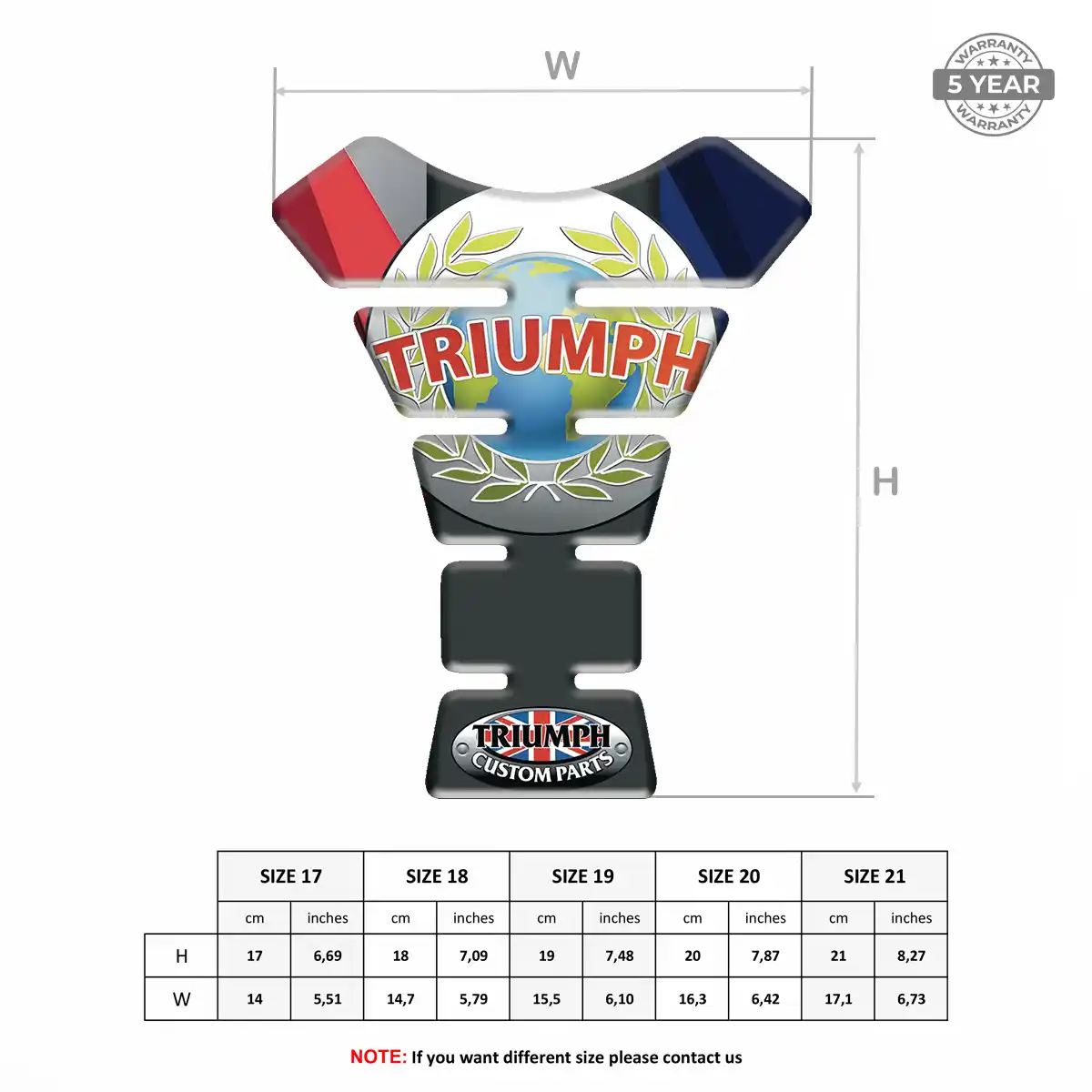 Triumph Tank Pads Guards Deluxe Edition