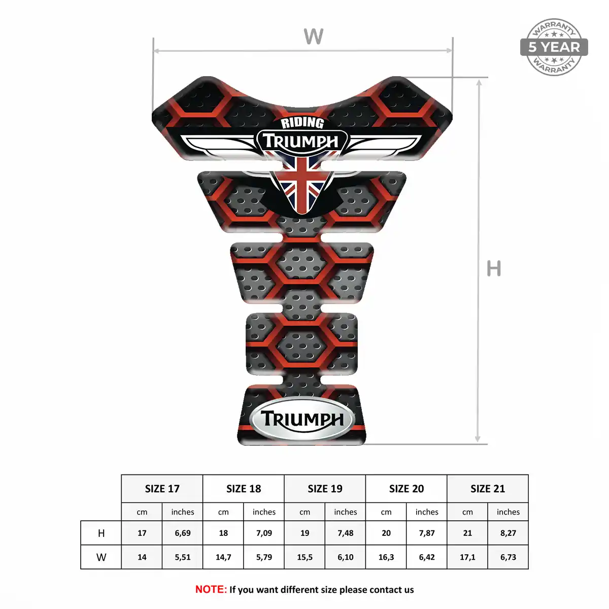 Triumph Tank Pads Guards Exclusive Series