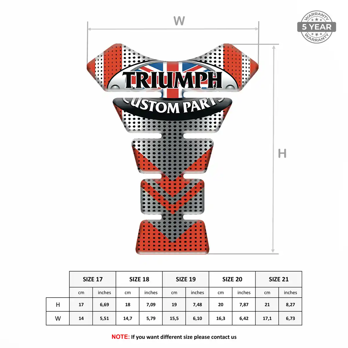 Triumph Tank Pads Guards Motorbike Elite Edition