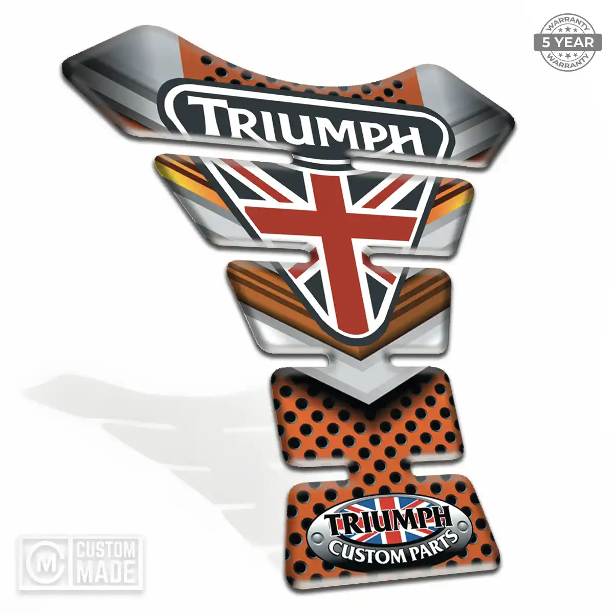 Triumph Tank Pads Guards Motorbike Prime Quality