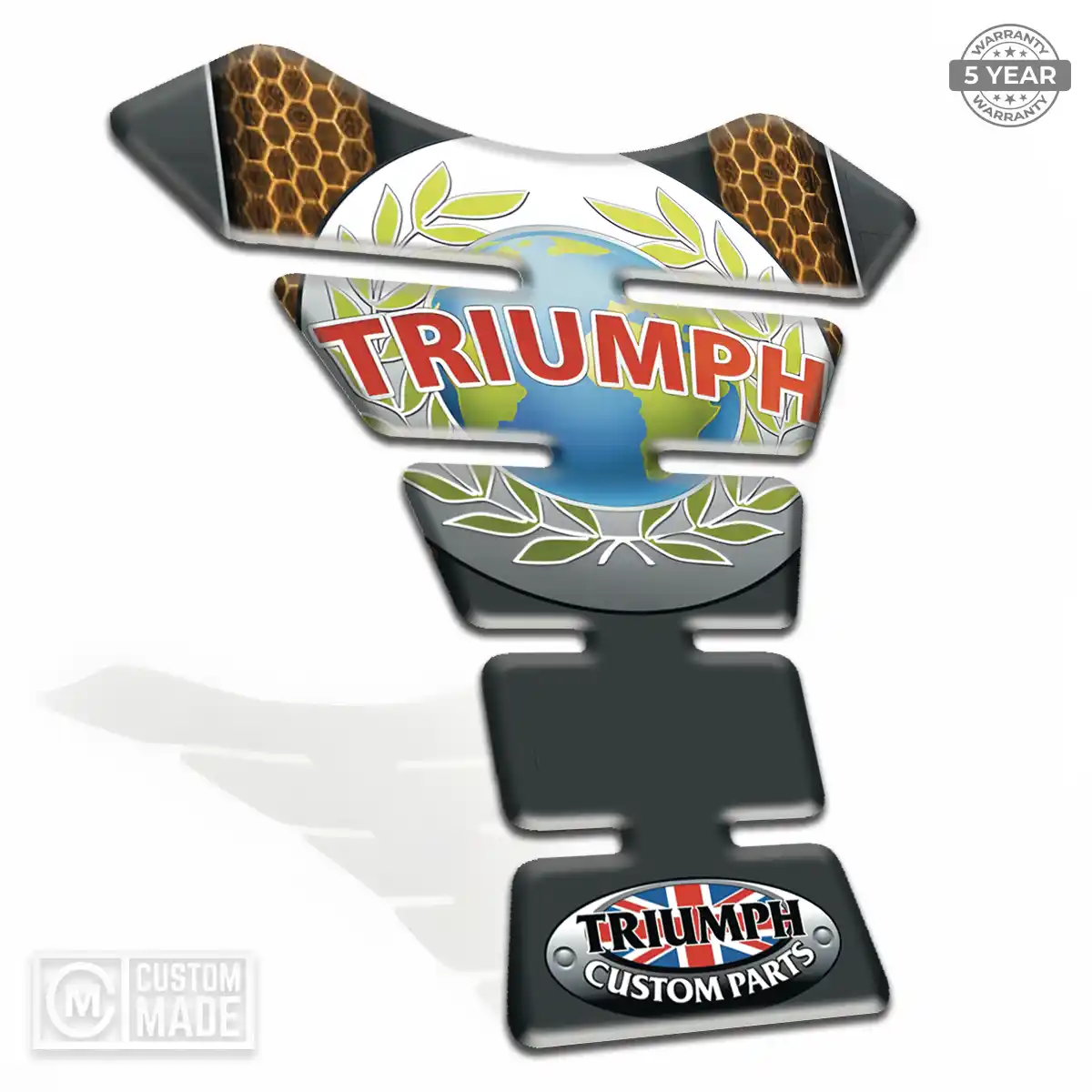 Triumph Tank Pads Guards Motorbike Refined Design