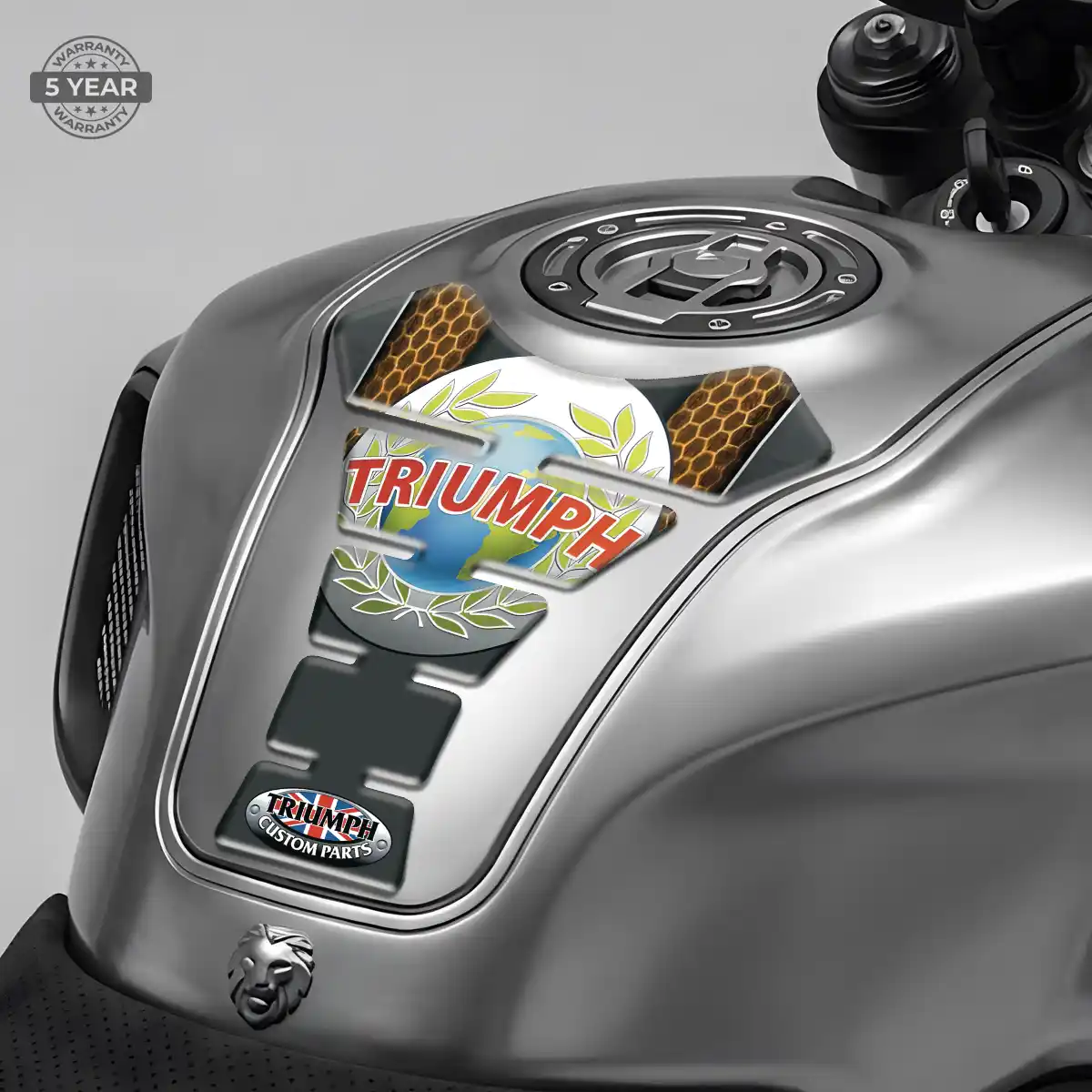 Triumph Tank Pads Guards Motorbike Refined Design