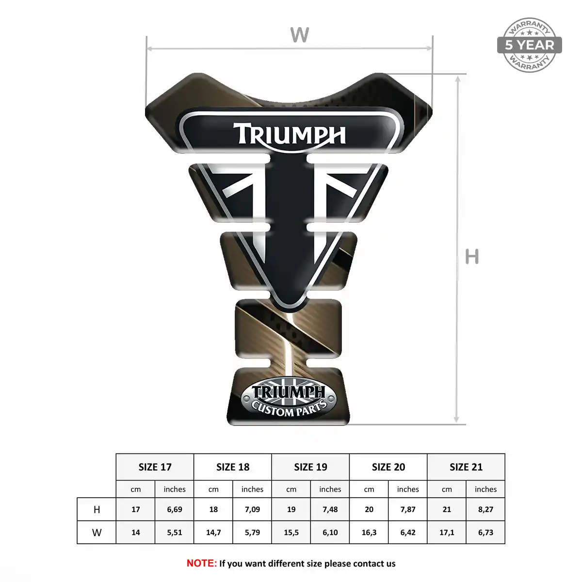Triumph Tank Pads Guards Motorcycle Elite Edition