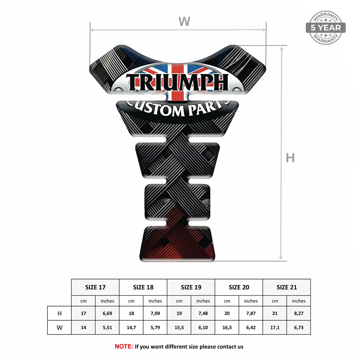 Triumph Tank Pads Guards Motorcycle Exclusive Series