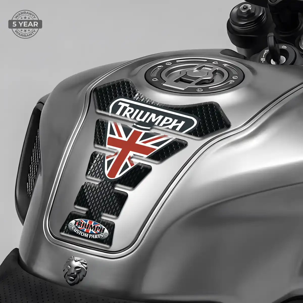 Triumph Tank Pads Guards Motorcycle Refined Design
