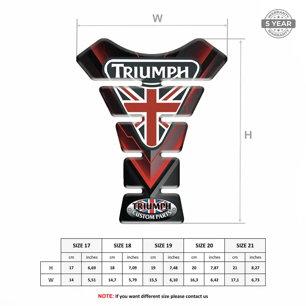 Triumph Tank Pads Guards Superior Craft