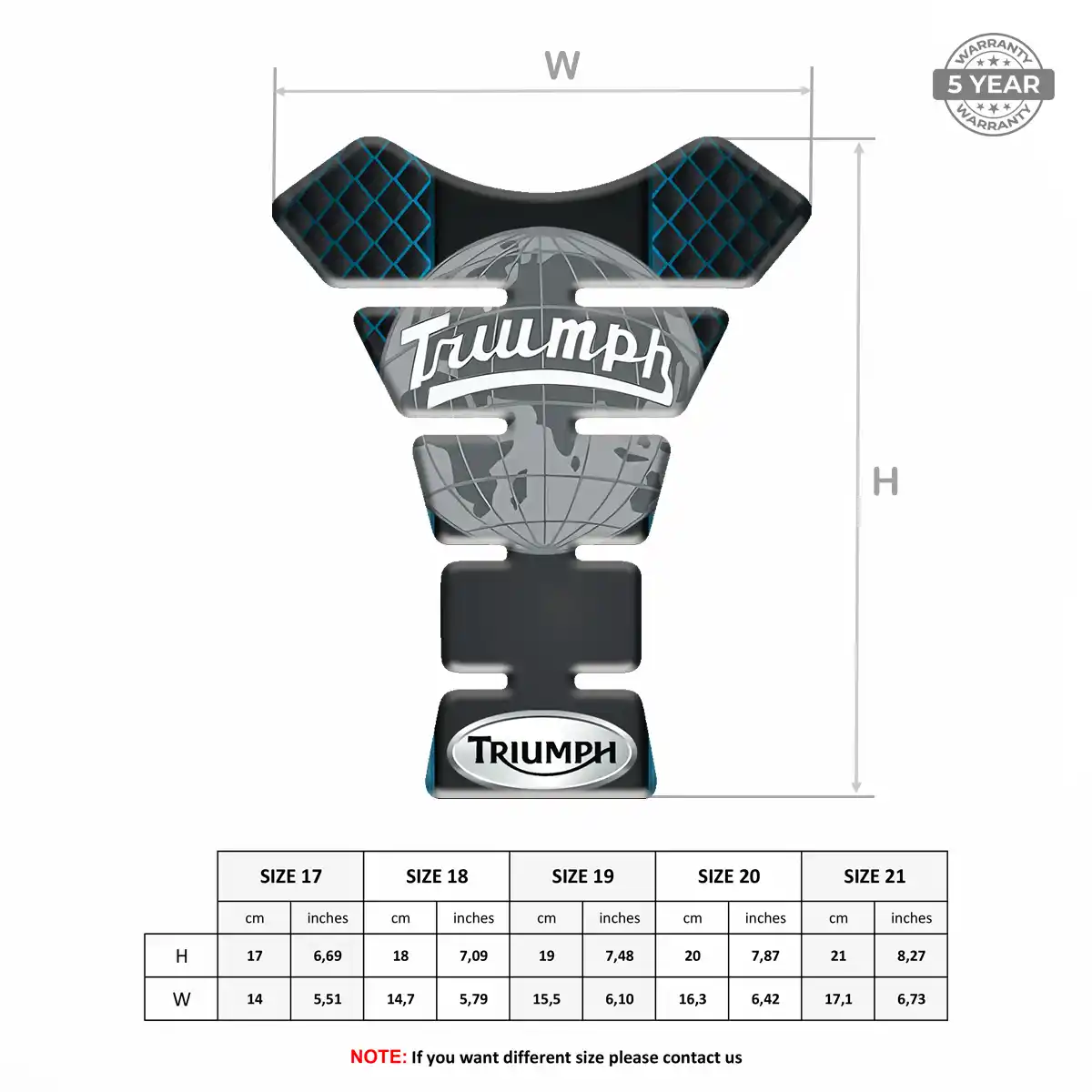 Triumph Tank Pads Protector Deluxe Edition