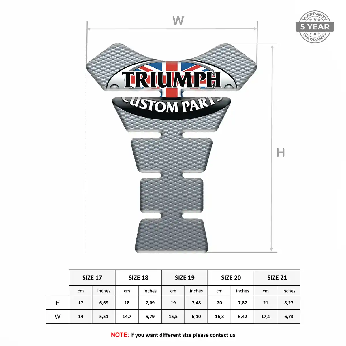 Triumph Tank Pads Protector Exclusive Series