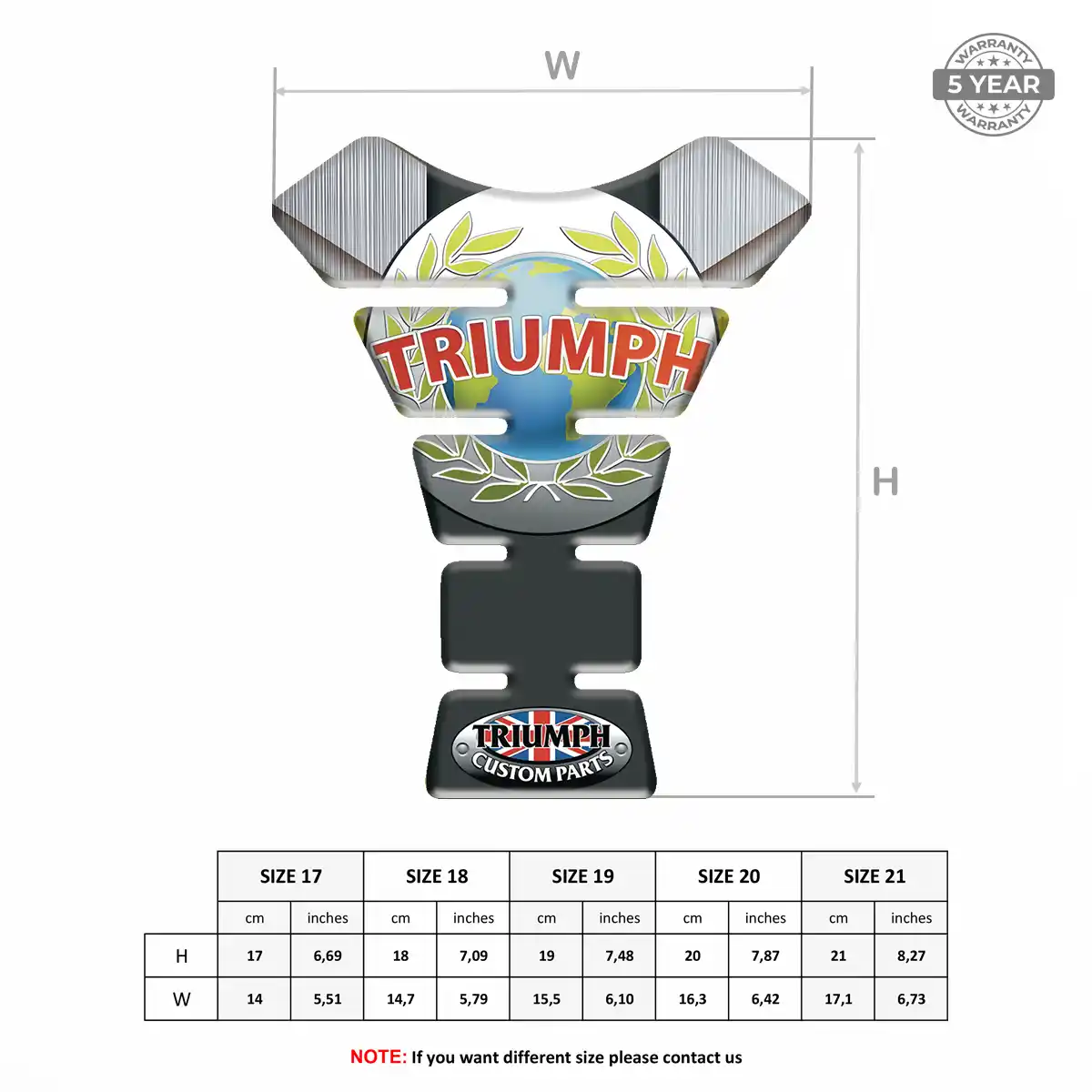 Triumph Tank Pads Protector Motorcycle Elite Edition