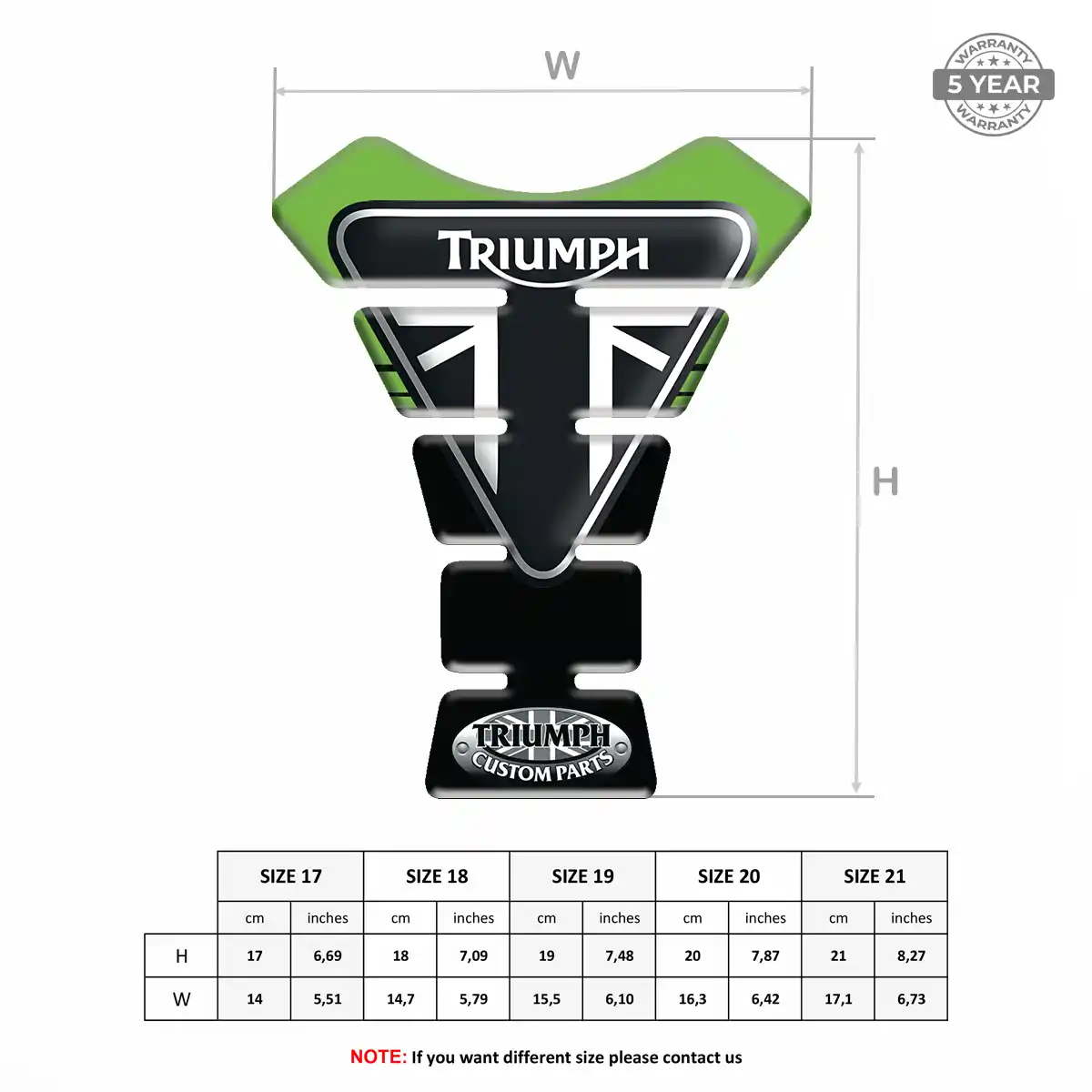 Triumph Tank Pads Protector Refined Design
