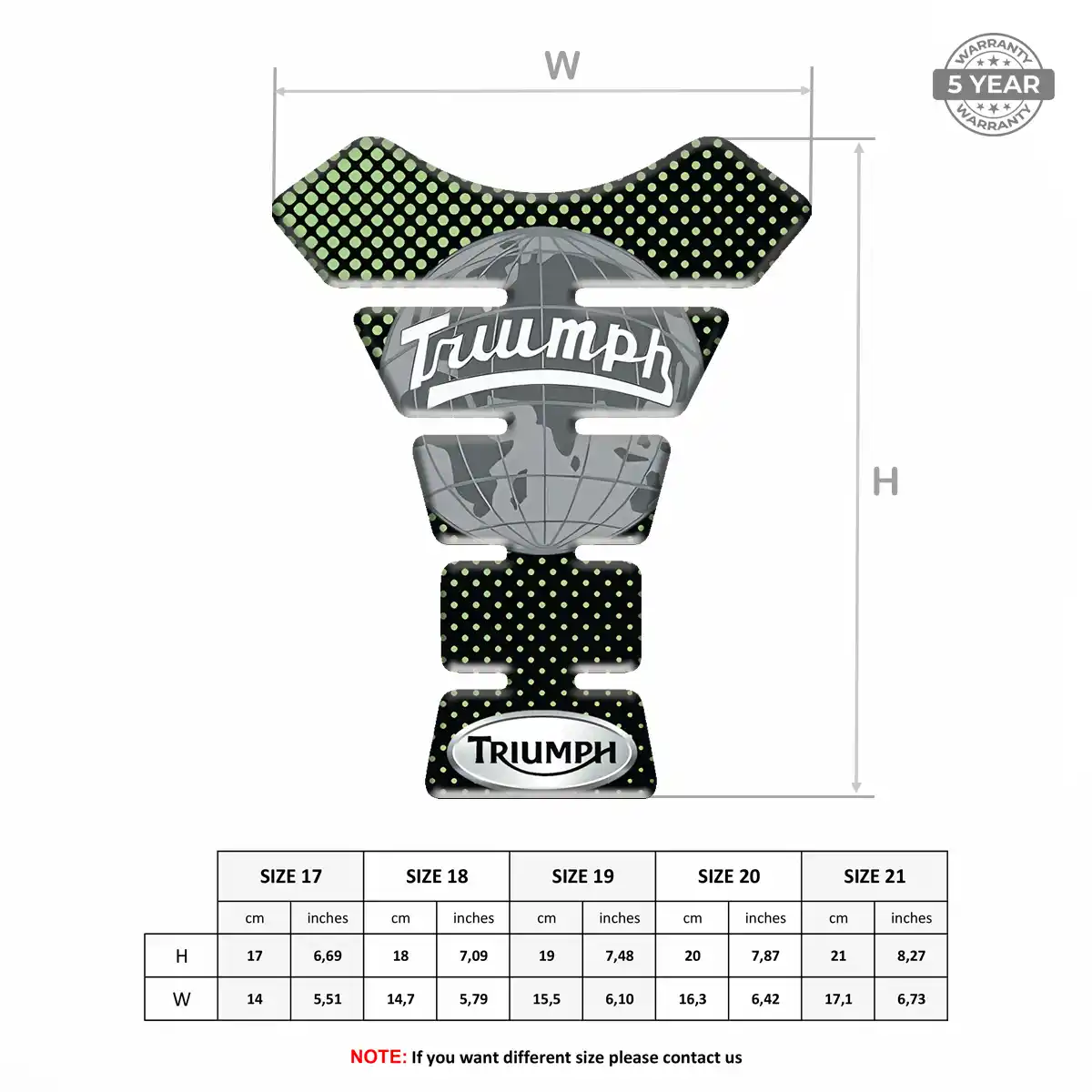 Triumph Tank Pads Protector Signature Grade