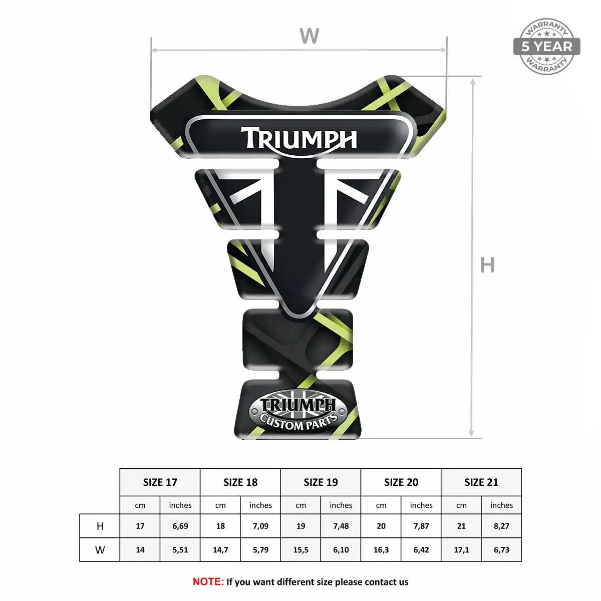 Triumph Tank Pads Signature Grade