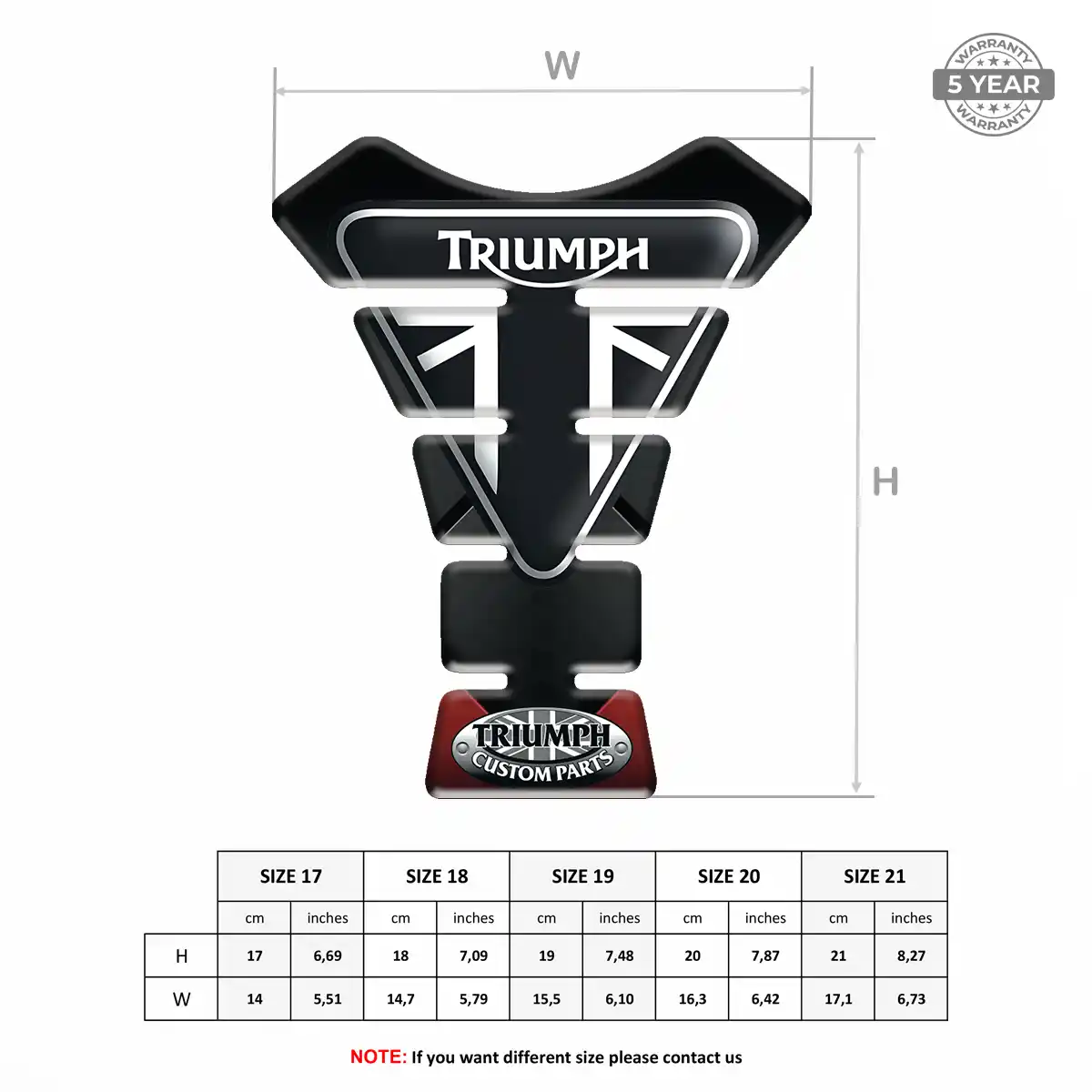 Triumph Tank Protector Elite Finish