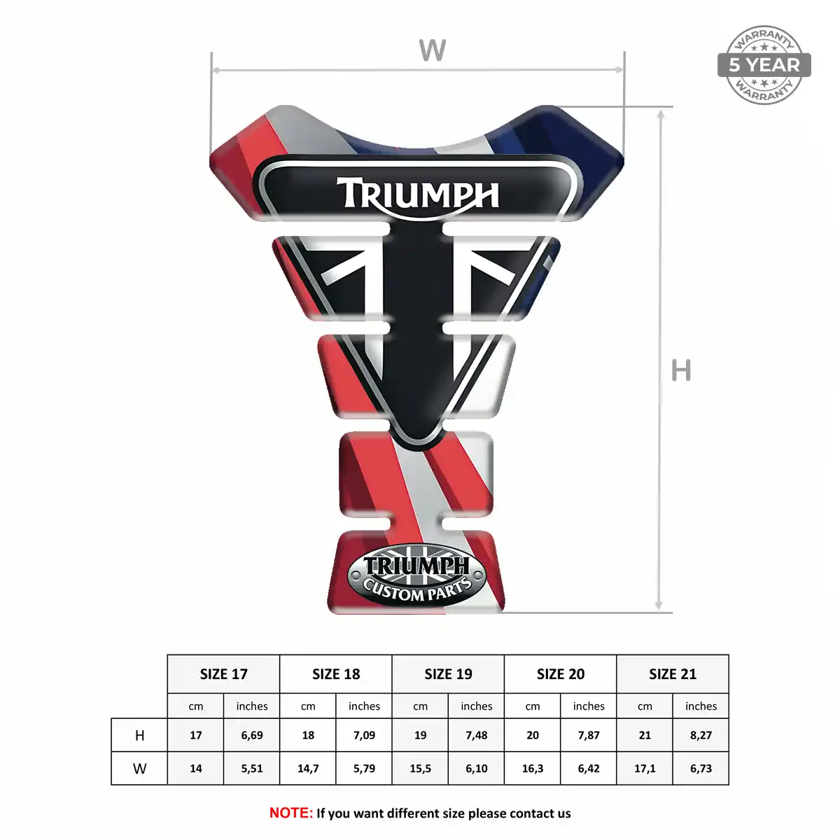 Triumph Tank Protector Fuse Elite Finish