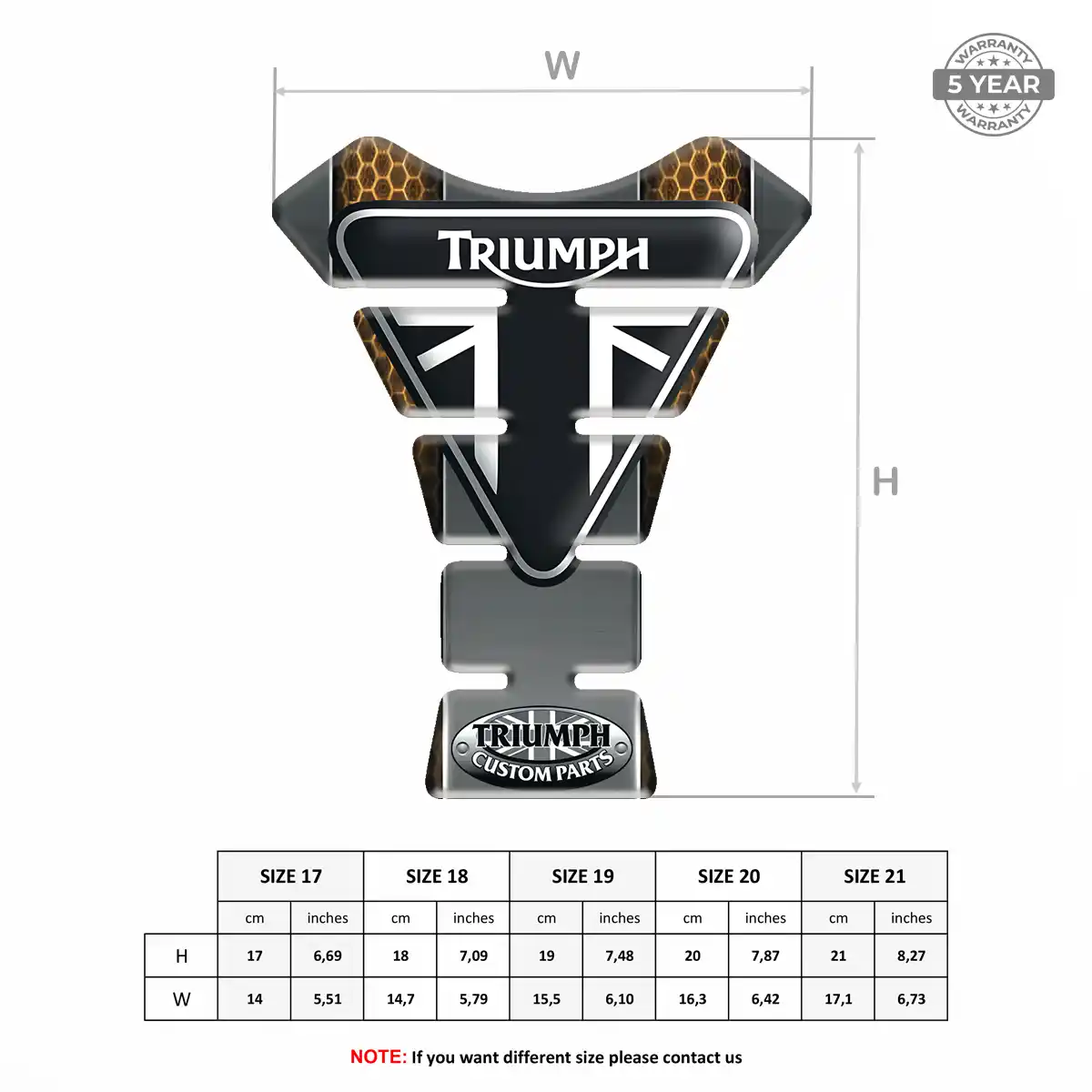 Triumph Tank Protector Fuse Motorbike Deluxe Edition