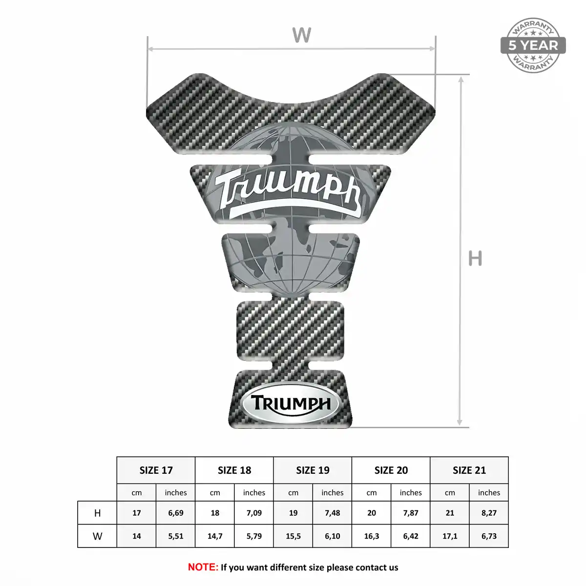 Triumph Tank Protector Fuse Motorbike Elite Edition