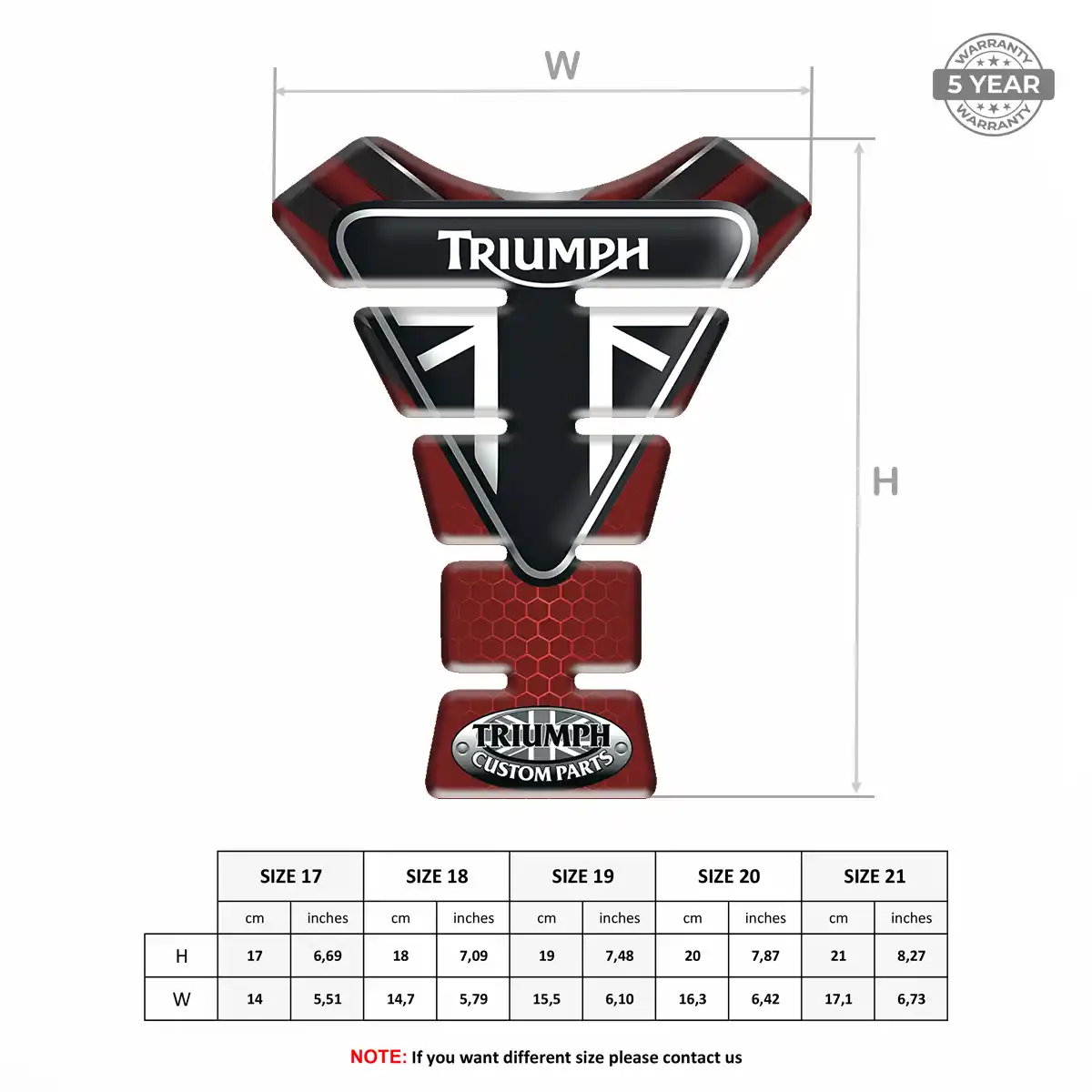 Triumph Tank Protector Fuse Motorbike Elite Finish