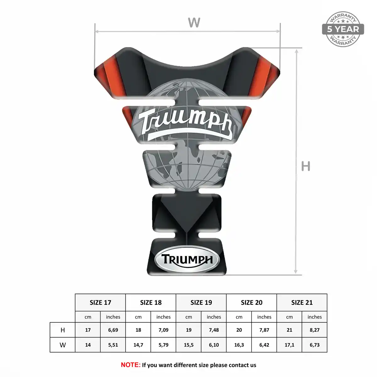 Triumph Tank Protector Fuse Motorbike Exclusive Series