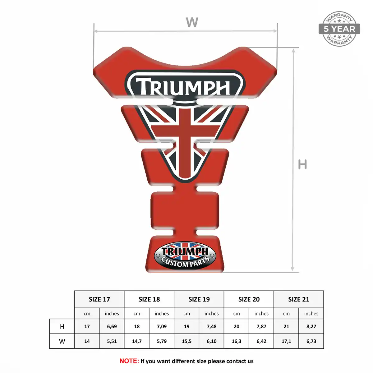 Triumph Tank Protector Fuse Motorbike Refined Design