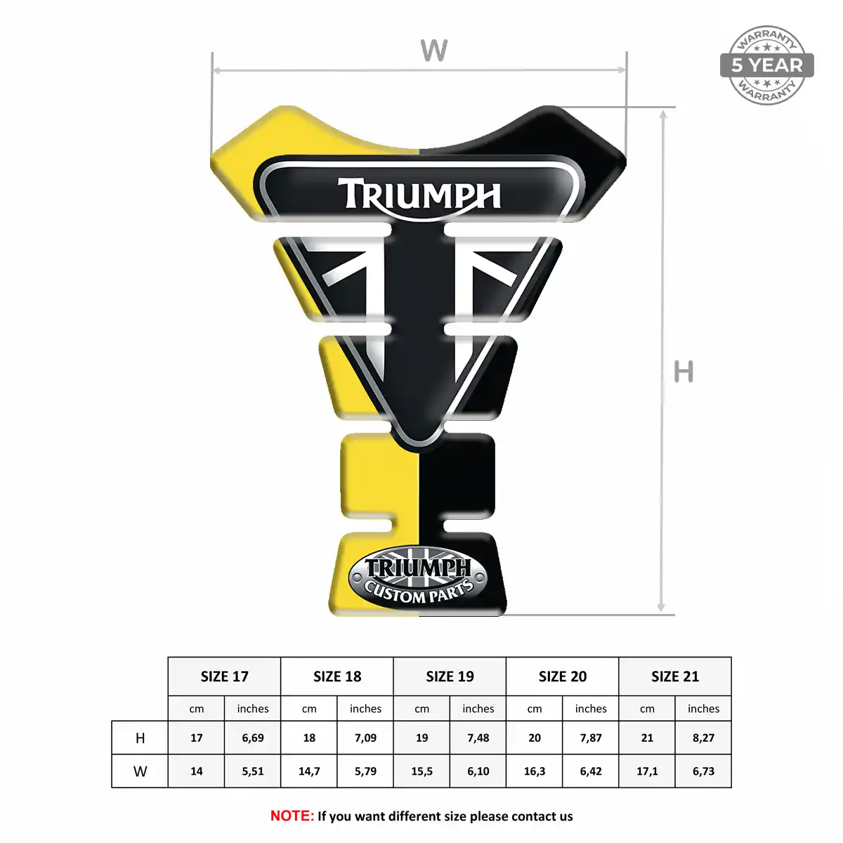 Triumph Tank Protector Fuse Motorbike Signature Grade
