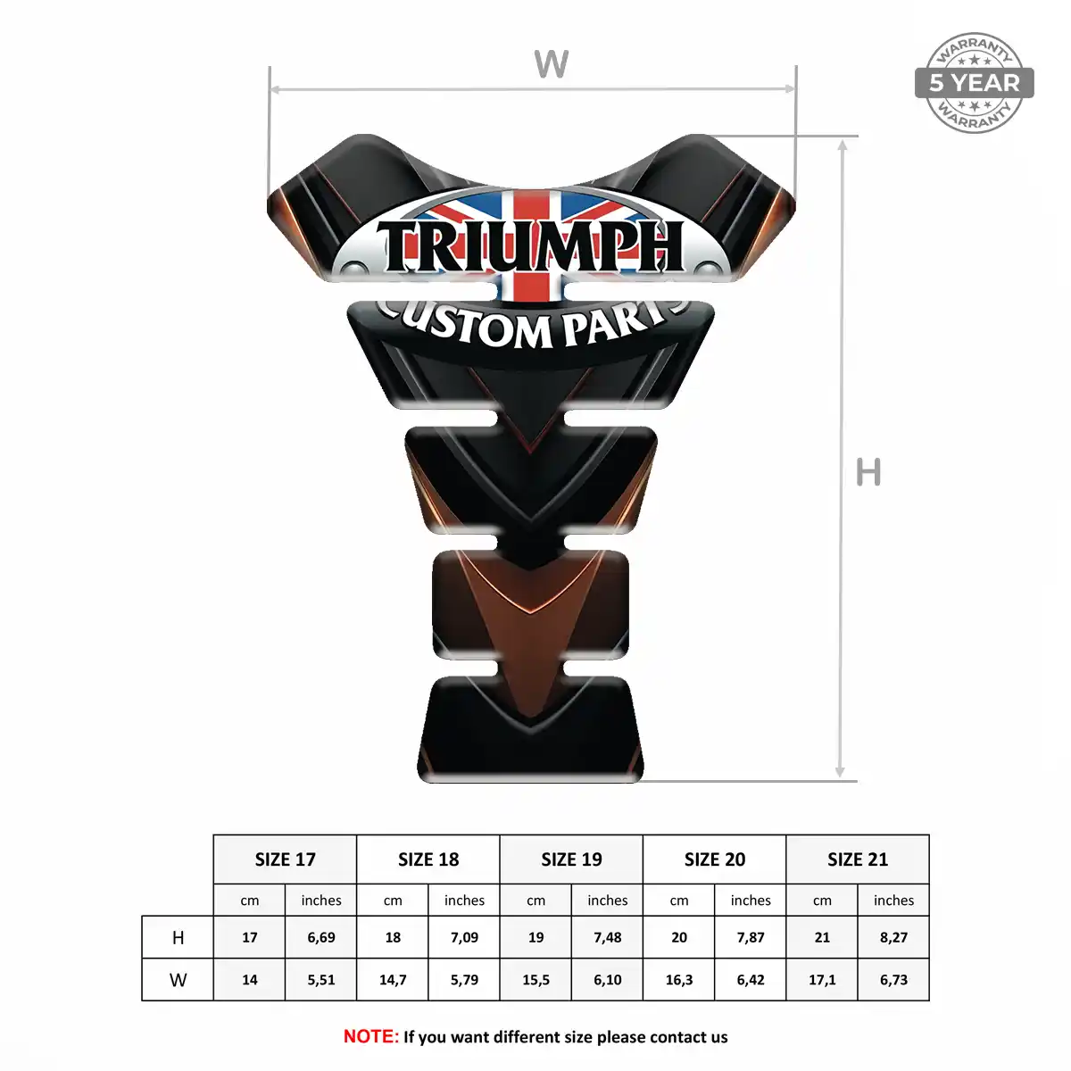 Triumph Tank Protector Fuse Motorbike Sleek Style