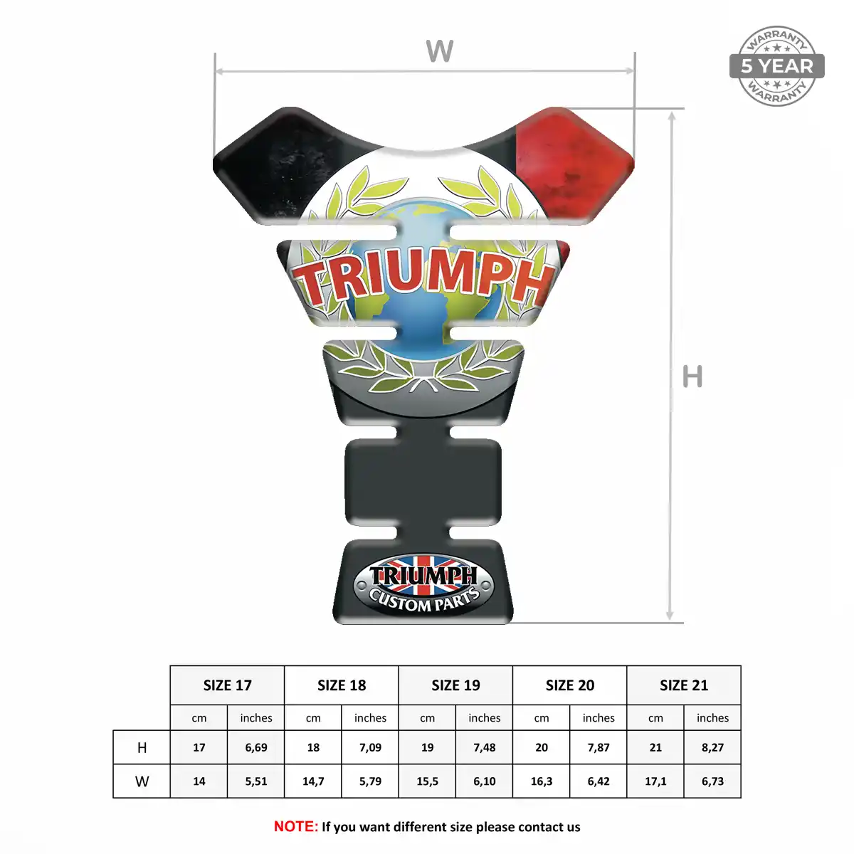Triumph Tank Protector Fuse Motorcycle Exclusive Series