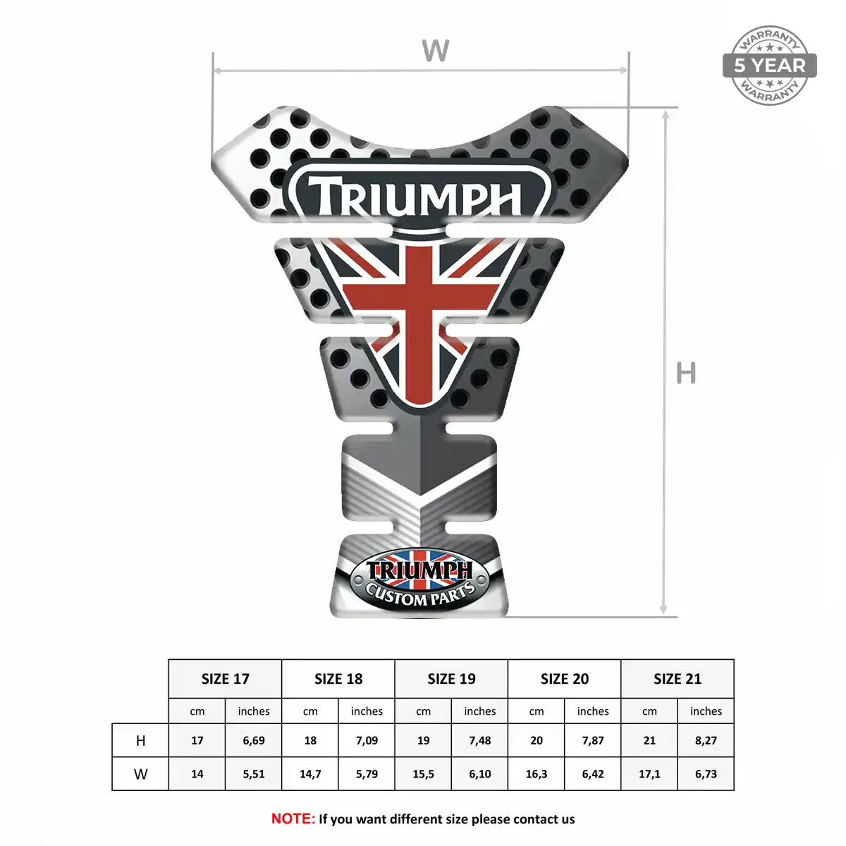Triumph Tank Protector Fuse Motorcycle Sleek Style