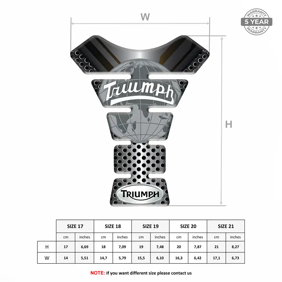 Triumph Tank Protector Guard Elite Finish