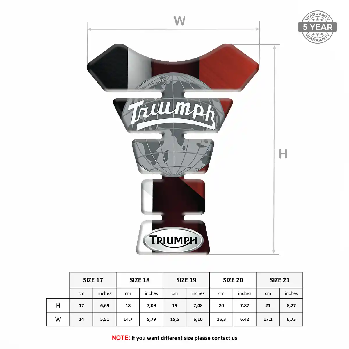 Triumph Tank Protector Guard Motorbike Deluxe Edition
